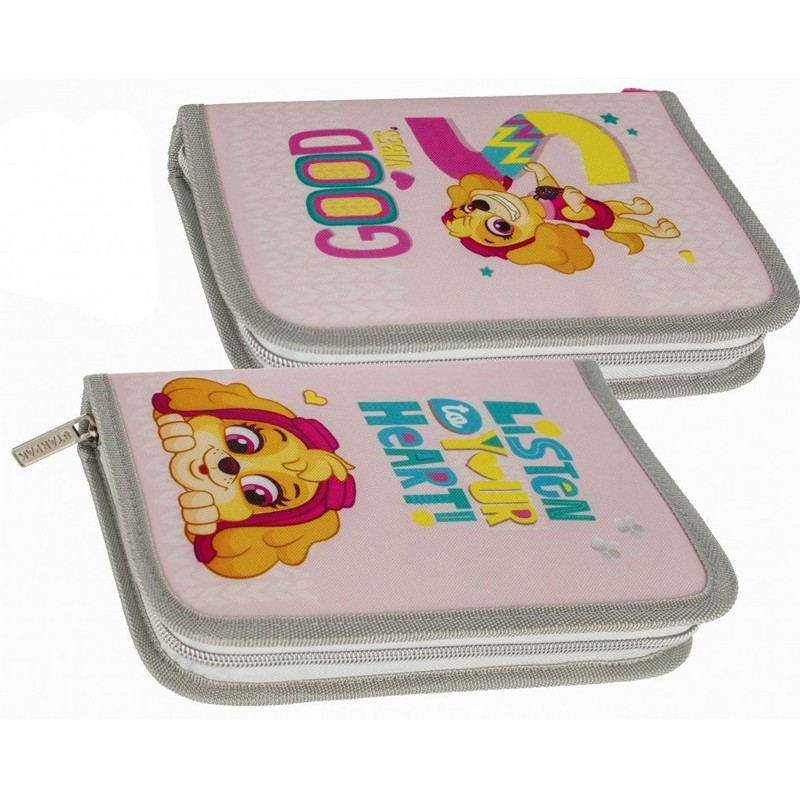 Penar echipat, imprimeu Paw Patrol, 2 fete, 27 piese, 21x14x4 cm, dedicat fetelor - imagine 6